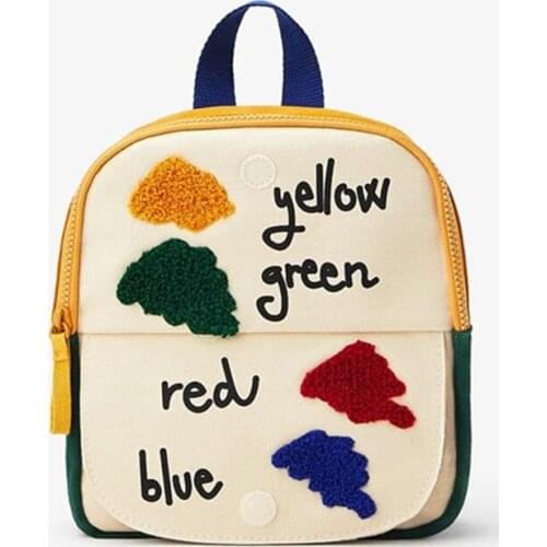 2021 New Stitching Flip School Bag For Boys and Girls Fun Small Color Backpack Shoulder Bag Children Bag Mini BAG