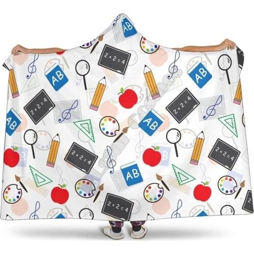 Plstar Cosmos Teacher Hooded Blanket 3D full Printed Wearable Blanket Adults men women kids Boy Girl Blanket