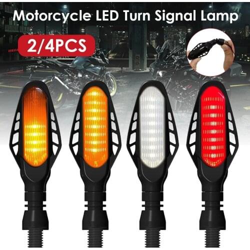 Drop Shipping 12V Motorcycle Turn Signal Light Flowing LED Indicators Tail Light Dune Buggy Brake Light