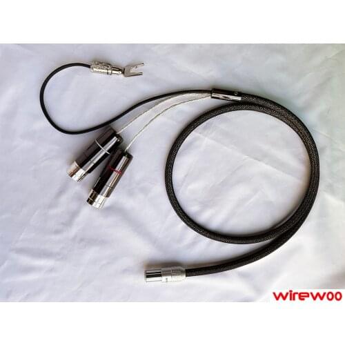 Wirewoo DIN Connector to XLR Cable For Hifi Audio Phono Turntable Vinyl