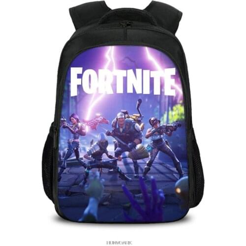 16inch Fortnite Backpack Games Kids 3D Printe School Bag Nylon Boys Girls Schoolbag Book Bags for Teen Girls mochila Bolsa