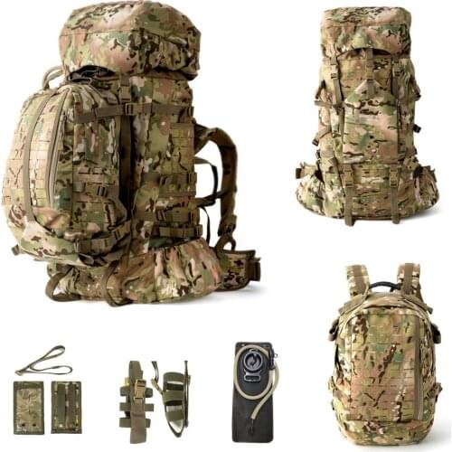 MT ILBE Military Tactical Backpacks Mens Survival Combat Field Pack 80L Army Assault Rucksack Outdoor Camping Hiking Bags