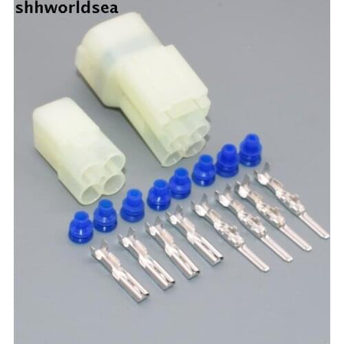 Shhworldsea 5/30/100 sets 2.2mm 4 Way/pin Auto female&male Electrical EGOS plug,Auto oxygen sensor plug connector for Suzuki
