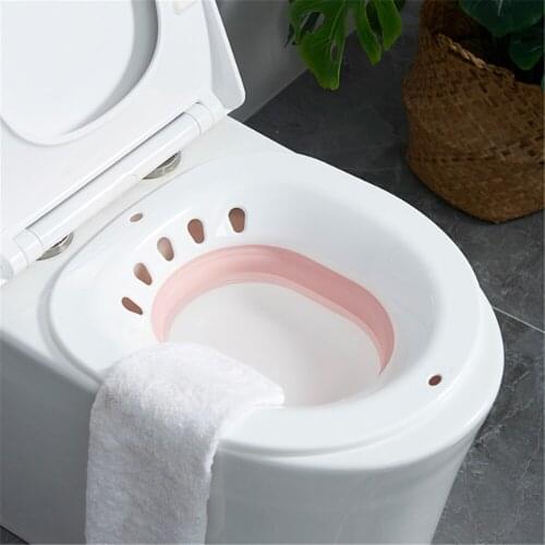 Foldable Bidet Pregnant Wash Basin Older Hip Bathtub Flusher Women Buttocks Cleaning Basin Hemorrhoids Patients Nursing Bowl