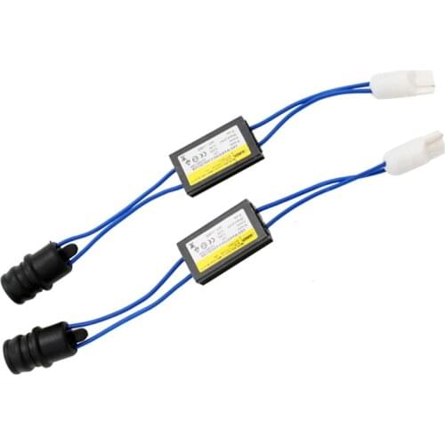 2Pcs/Pair Car LED Headlight Decoder Fog Light DRL IC No Flickering Warning Canceller T10 168 192 Error Free Resistor