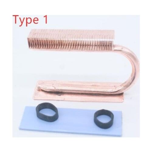 M.2 solid state disk heatsink Heat Pipe SSD radiator heat pipe nvme hard disk 2280 22110 m2 All copper heat pipe heat sink