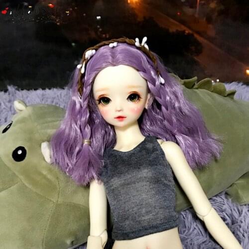 1/3 1/4 1/6 1/8 Fashion Wavy Style Hair High Temperature Wire BJD Wig