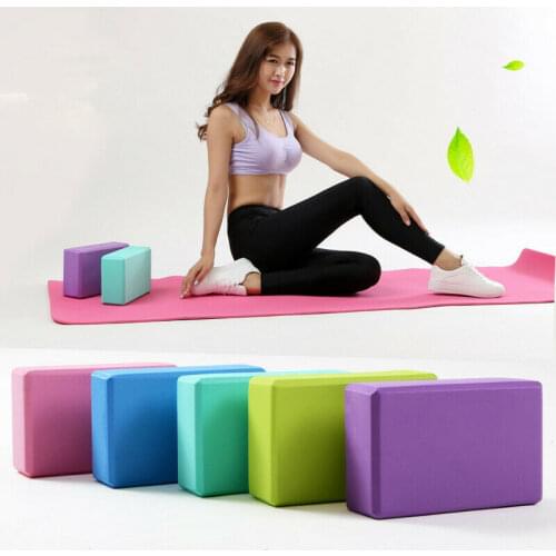 1pcs Gym Blocks Foam Brick Training Exercise Fitness Tool Yoga Bolster Pillow Cushion Stretching Body Shaping yoga blocks