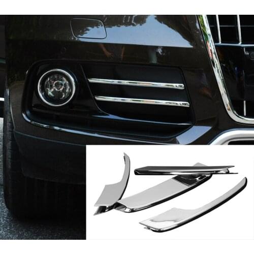 4pcs for Audi Q5 (2013-2016) Fog lamp grille Trim Electroplating silver