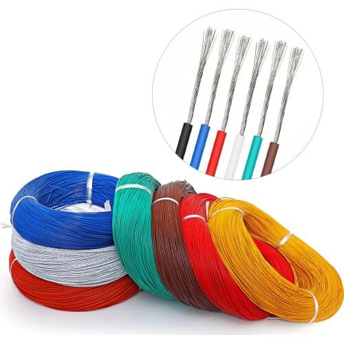 5 Meters 5M UL1007 Wire 24awg 26 28 30 22AWG 18AWG 16AWG PVC Electronic Cable Wire