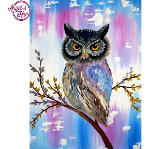 5D DIY Diamond embroidery owl on the tree diamond painting Cross Stitch full drill Rhinestone mosaic home decoration