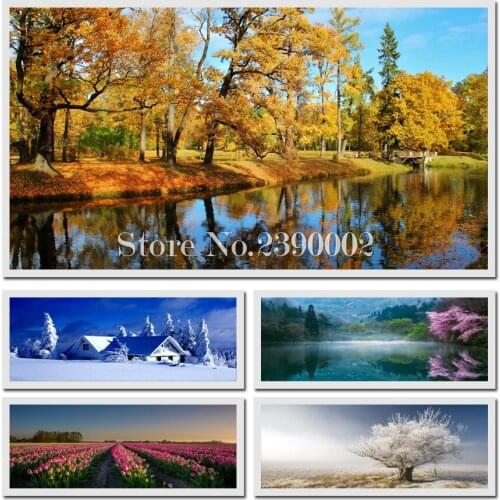 Diy diamond painting cross stitch landscape diamond mosaic embroidery scenery city picture with rhinestones needlework