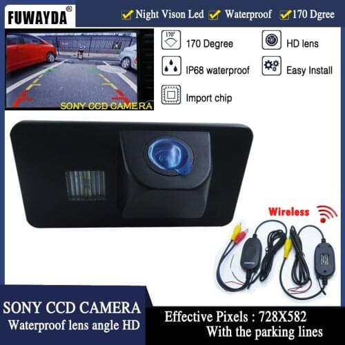 FUWAYDA wireless HD CCD Car RearView Reverse BackUp Parking Camera 170 degree for BMW E81 E87 E90 E91 E92 E60 E61 E62 E64 X5 X6