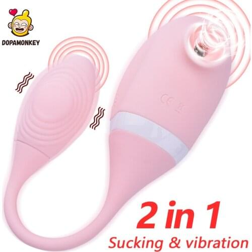 Double Ball Sucking Vibrator for Female Vagina Massager Anus Vibration Masturbation Vacuum Sucking G-spot Stimulation Sex Toys
