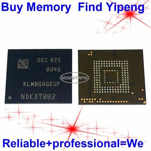 KLMBG4GEUF-B04Q BGA153Ball EMMC 32GB Mobilephone Memory New original and Second-hand Soldered Balls Tested OK