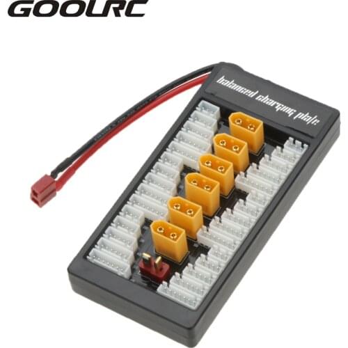 Hot Sale 6 in 1 TX60 Plug 2S-6S Lipo Battery Parallel Charging Board Charger Plate with Balanced Cable for Imax B6 B8 B6AC UNA6
