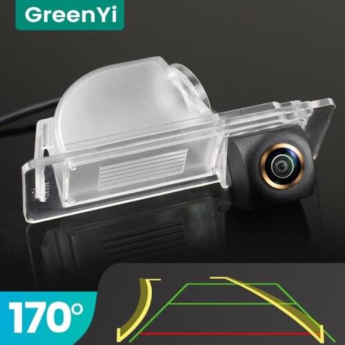 GreenYi Trajectory 170° AHD Car Rear View Camera for VW Volkswagen Santana New Jetta Skoda 2013-2017 Night Vision Reverse 4 Pin