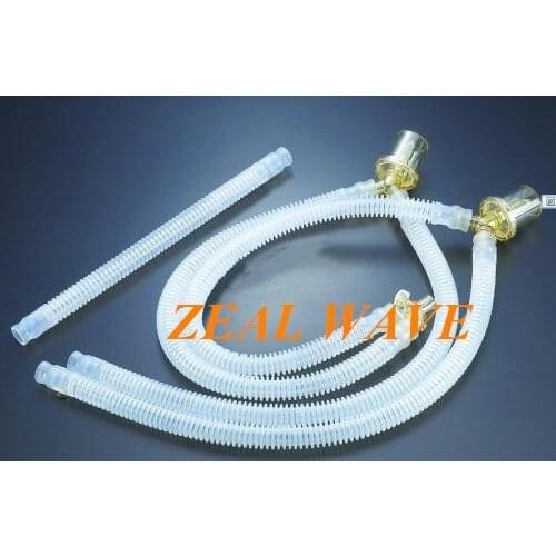 Imported Repetitive Adult Breathing Circuit Silicone Threaded Tube (Anaesthesia Machine Ventilator Breathing Circuit Group)