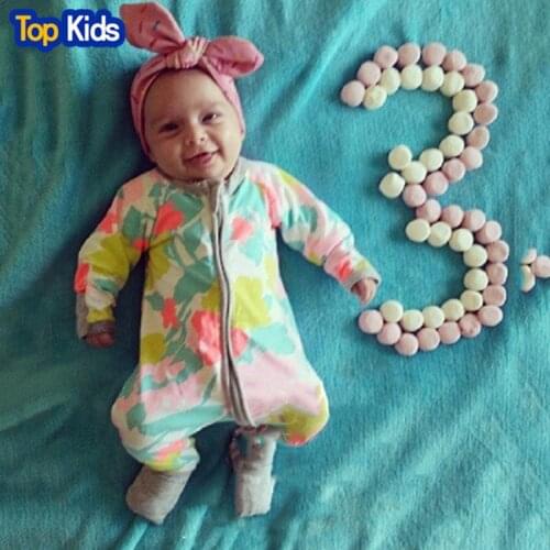 Spring Newborn Baby Clothes Baby Girl Clothing Jumpsuit Romper Infant Costume Kids Sleepwear Pajamas Bebes Onesie CR185