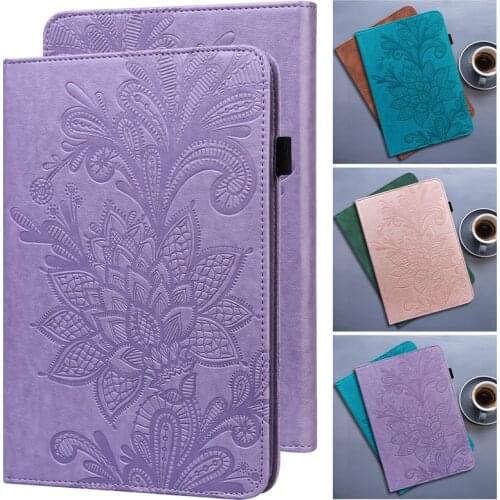 For Samsung Galaxy Tab A7 Lite Case 2021 Embossed Flower Leather Flip Cover For Galaxy Tab A7 Lite Case 8.7 inch SM-T220 SM-T225