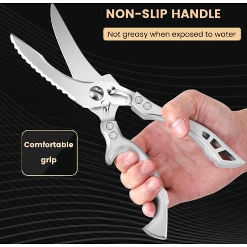 Kitchen Tools Powerful Chicken Bone Scissors Knife Sharp Chicken Duck Fish Cutter Shears Fish scales Knife Kitchen Accessories