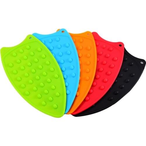 Multicolor Silicone Hot Protection Iron Rest Pad Mat Safe Surface Iron Coaster Stand Mat Holder Ironing Pad Insulation Boards
