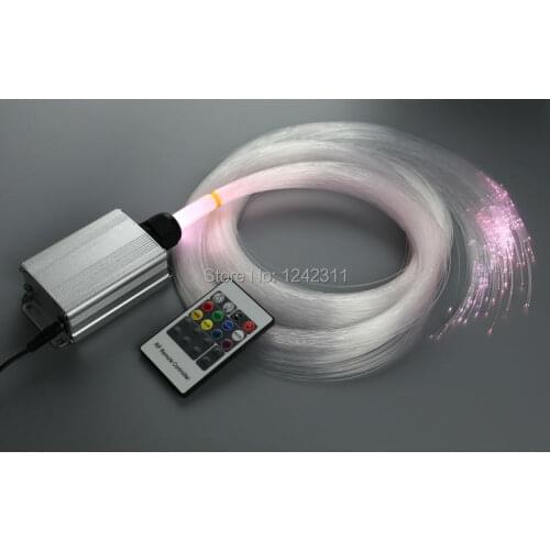 DIY home decoration optical fiber light kit led light box+ end-glow fibres RGB color change star wireless remote ceiling light