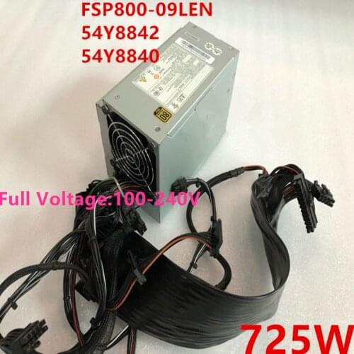 New PSU For Lenovo Thinkstation C20 C20X 725W Power Supply FSP800-09LEN 54Y8842 54Y8840