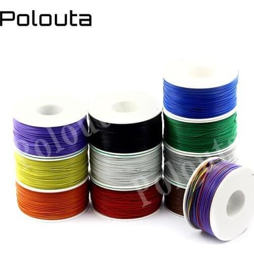 11 Colors 250m 30AWG Wrapping Wire Single-core Copper Wire PCB Cable Jumper Insulation Electronic Conductor Wire Connector