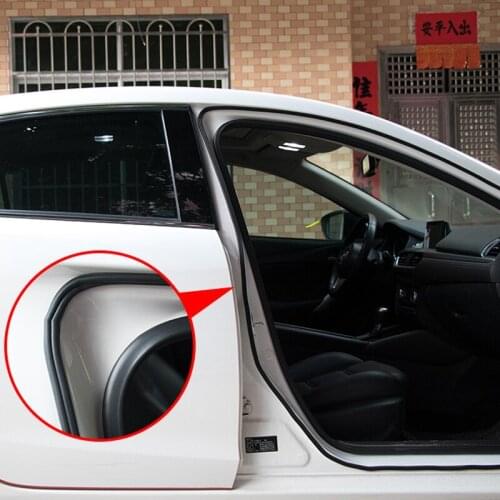 Car Door Seal Strip Auto Rubber Seals Strips Noise Insulation for Ford Focus Fusion Escort Kuga Ecosport Fiesta Falcon Mondeo