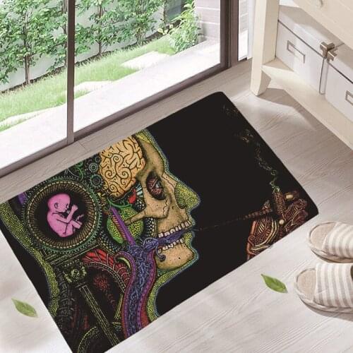 Witchcraft and Skeletons Doormats Living Rooms Anti-slip Carpet for Home Balcony Bedroom Kitchen Bathroom Rug Entrance Door Mat