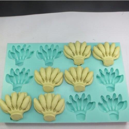 PRZY SG0001 12 Cavities Handmade Silicone Soap Mold Fruit Banana DIY Silicone Molds for Soap Fruit Soap Mould Aroma Stone Moulds