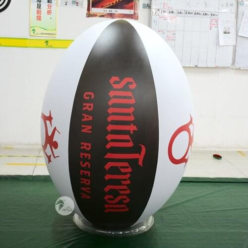 Custom Print Advertising 1.5m Oval Inflatable Short Rugby Ball Event Brand Promotion