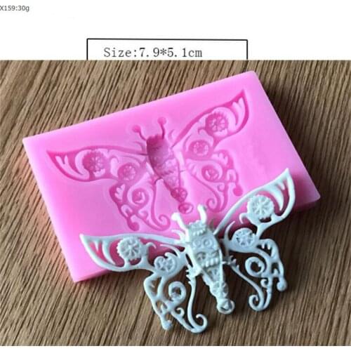DIY Relief Flower Butterfly Silicone Lace Mold Cupcake Fondant Molds Gumpaste Chocolate Moulds Sugarcraft Cake Decorating Tools