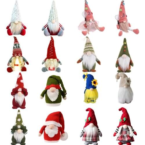 Christmas 2021 Wine Bottle Cover Toppers Gnomes Doll Christmas Decorations for Home Christmas Ornaments New Year 2022 Navidad