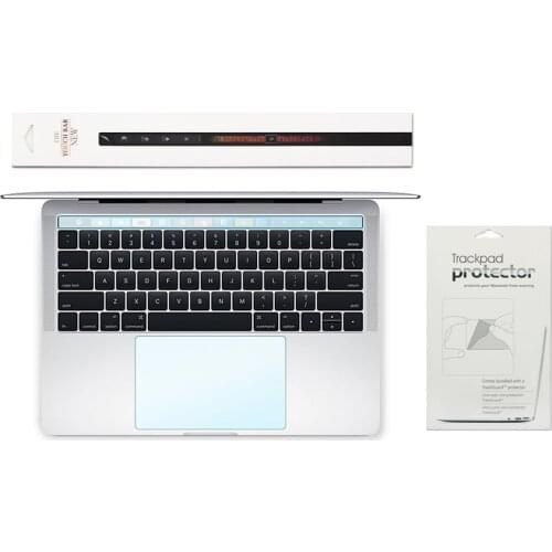 For New MacBook Pro 13" 15" 16" 2016-2019 2 in 1 Touch Bar + Touch Pad Protector Touchbar TouchPad Protector with Matte Film