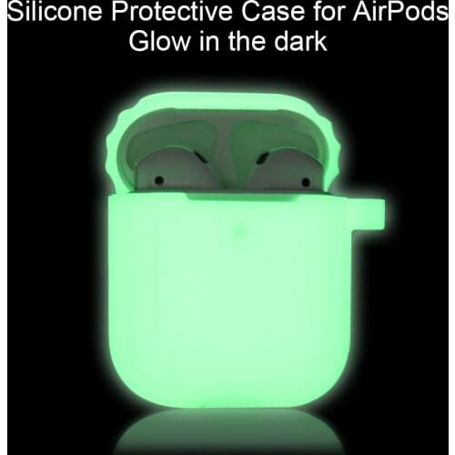 Silicone Case For Apple AirPods 2 1 Case Night Fluorescent Luminous Protector Cover for AirPods Pro Air Pods Case Earphone Cover