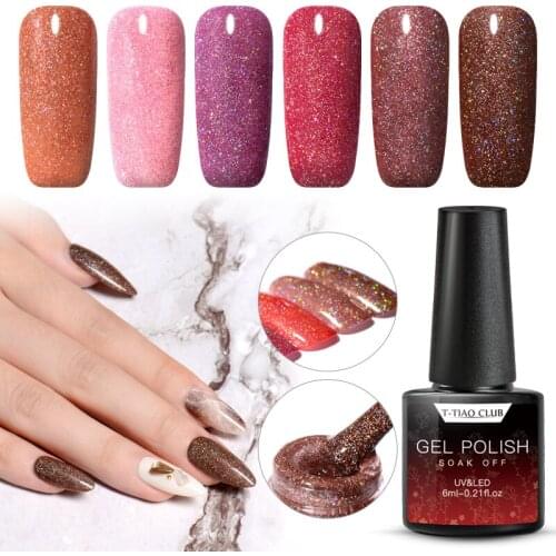 T-TIAO CLUB Glitter Gel Polish For Nails