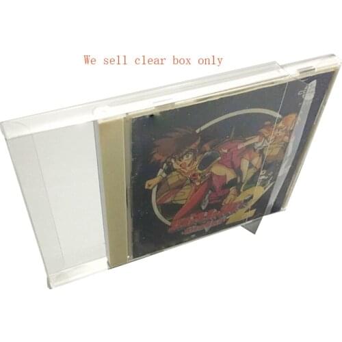 High quality Clear transparent PET box cover For PCE game 1CD storage protection collection box