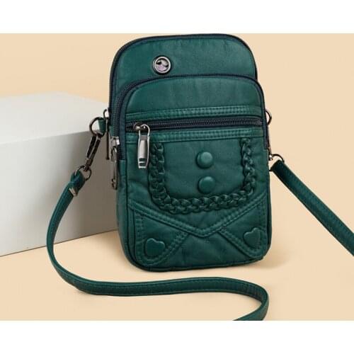 Women Fashion Handbags Mini Shoulder Bag Cell Phone Purse Small Crossbody Bag Vintage Ladies Flap Bag Female Bolso