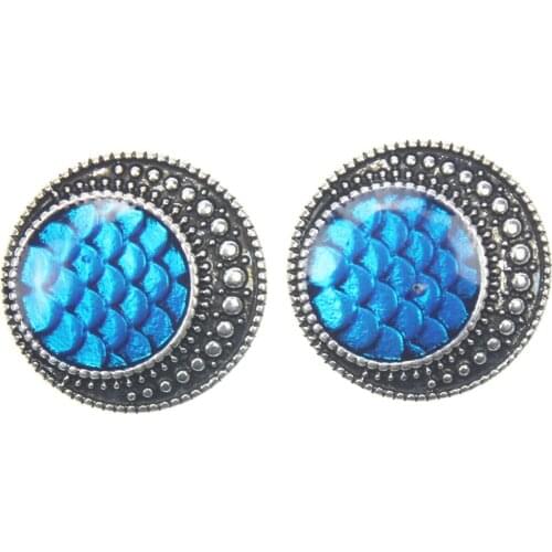 New Arrival Blue 18-20mm Metal Snap Jewelry Snap Button fit Charms Snap Bracelets Bangles Women snaps Jewelry