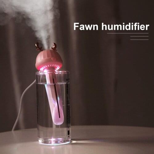 1pc Mini Humidifier Portable Air Humidifier Mini USB Powered Atomizer 35ml/h Home Office Room Car Bottle Humidifier HouseHold