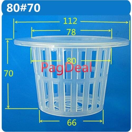 10pcs A Lot 80# Large Hydroponic Nursery Soilless Seedling Pot Sponge Plant Net Cup Aeroponic Agriculture Net Basket Mesh Pots