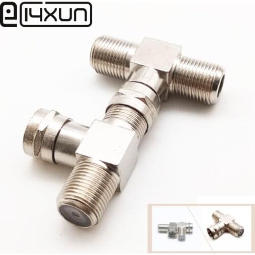 2pcs F Head TV Male Plug to Female jack Closed-circuit Joint Plug 2P 3P 4P Antennas TV F Coaxial Plugs Adapter Connector