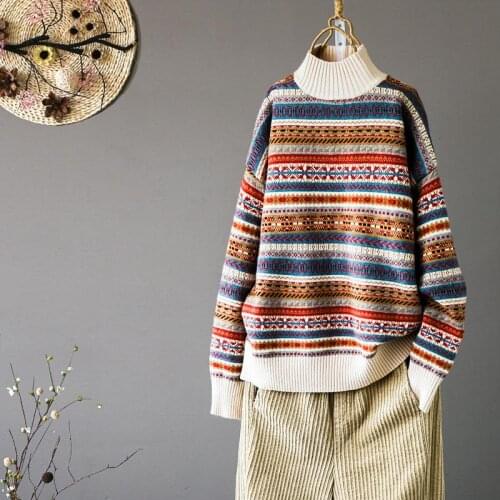 2020 Spring Autumn Women Sweater Pullover Turtleneck Sweater Long Sleeve Casual Knitted Sweater Female Jumper Pull Femme P215