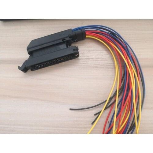 25 Pin/Way Engine ECU Connector Plug With 25cm Long Wire Cable For Volvo EC140 281810-2 281812-1