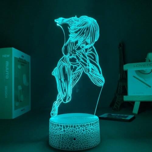 3D Lamp Anime Attack of the titans figures Free Shipping For Bedroom Table Lamp Valentines Day Gift For Boyfriend Nightlight