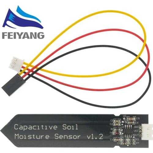 10PCS apacitive soil moisture sensor Corrosion Resistant wide voltage wire Analog Capacitive Soil Moisture V1.2