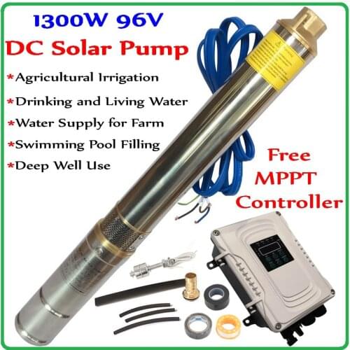 DC 96V Solar Pump 1300W Brushless high-speed solar deep water pump permanent magnet synchronous motor for home & agriculture