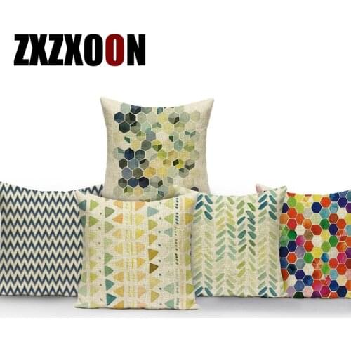 Decorative Throw Pillows Case Nordic Style Cojines Decorativos Para Sofa Polyester Cushion Cover for Home Living Room Decor